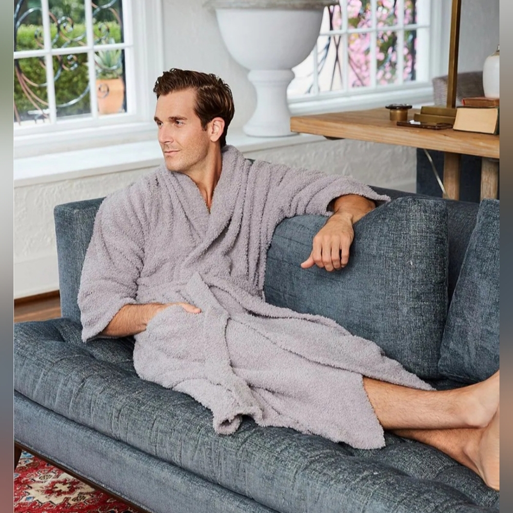 Barefoot Dreams Unisex Cozy Chic  Long Wrap Cozy Robe - Picture 10 of 10